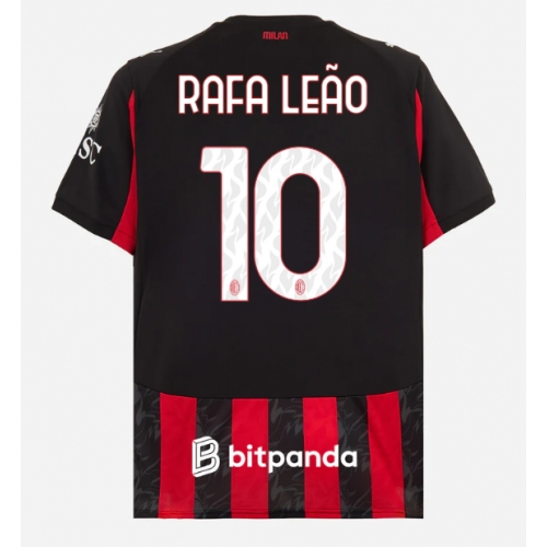 Billige Fotballdrakt AC Milan Rafael Leao #10 Replika Hjemmedrakt 2025-26 Kortermet Billige Fotballdrakt AC Milan Rafael Leao #10 Replika Hjemmedrakt 2025-26 Kortermet